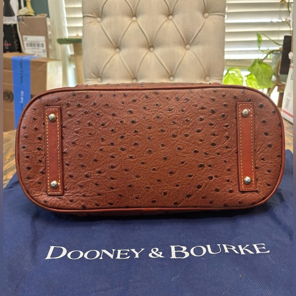 Dooney & Bourke Cognac Ostrich Hobo - Picture 3 of 11